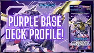 MetalGarurumon ACE With A Purple Base  Digimon TCG Deck Profile [upl. by Ervine]