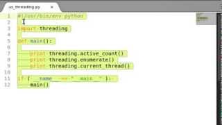 Python threading 01 ActiveCount Enumerate amp CurrentThread [upl. by Milas]