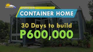 PANAHON TV REPORTS  Container House [upl. by Khalsa]