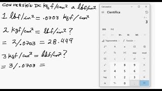 Convertir de kgf por cm al cuadrado a lbf sobre pulgada al cuadrado [upl. by Yregram]
