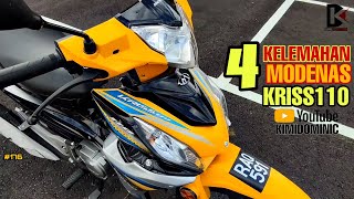 4 KELEMAHAN MODENAS KRISS 110 DRUM 2024 [upl. by Aratnahs]