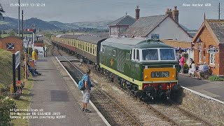 WSR  Crowcombe West Somerset Railway Somerset UK  Railcam LIVE [upl. by Joane409]