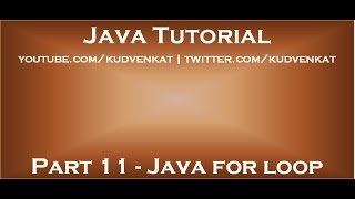 Java for loop [upl. by Enymsaj]