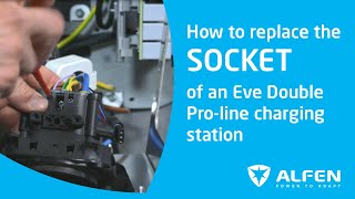 How to replace the SOCKET of an Alfen Eve Double Proline charging station [upl. by Aihsirt]