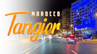 Tangier 4K  Night Drive  Driving Downtown  Relaxation  streetma [upl. by Lawlor231]