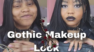 Gothic Makeup Look TUTORIAL  Gothic glam [upl. by Nomrac]