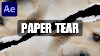 How To Create Paper Tear In After Effects Paper Tear [upl. by Gardal]