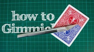 How To Make GIMMICKED CARDS  Handmade Professional GIMMICKS [upl. by Natehc]