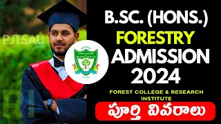 BSc Forestry Admissions 2024 in FCRI  BSc Hons Forestry Admission Notification 2024 [upl. by Eraste]