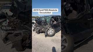 This annihilated F150 is one of the worst we have seen this year crash fordf150 [upl. by Nowd215]