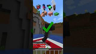 Mountain fall vs differnt mobs meme shorts minecraft [upl. by Aihsoek]