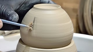 How to Make Luxury Traditional Teapot by Delicate Korean Pottery Craftsman [upl. by Veneaux]