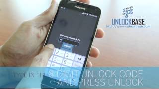 How to Enter Unlock Code in Samsung Galaxy S5 [upl. by Kandy218]