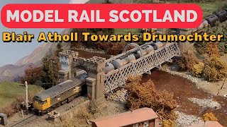 Blair Atholl Towards Drumochter Model Rail Scotland 2022 [upl. by Rolyt]