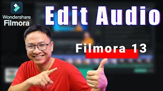 How to Edit Audio in Filmora 13  AI Vocal Removal Tutorial For Beginners [upl. by Thin]