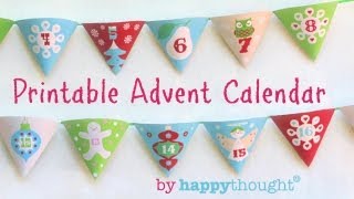 How to make an Advent Calendar Printable Christmas paper craft Easy to do  Watch now [upl. by Jerrie]