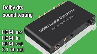 HDMI Audio Extractor 4k 3D 51CH unboxing technicalkumar [upl. by Victorine]