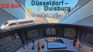 Endlich ICE 4  ICE 849 Düsseldorf Abstellbf  Duisburg Hbf  ICEFührerstandsmitfahrt [upl. by Hebert766]