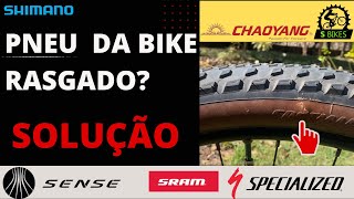 COMO RECUPERAR PNEU DA BIKE CORTADO TUBELESS método mais fácil 2021 [upl. by Osi]