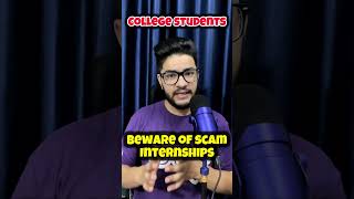 Beware 🎗️of SCAM internships  College Students delhiuniversity cuet cuet2024 [upl. by Saw131]