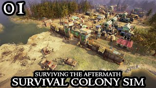 Surviving the Aftermath  The PERFECT Start  Shattered Hope NEW DLC Colony Sim Survival Part 01 [upl. by Enialahs]