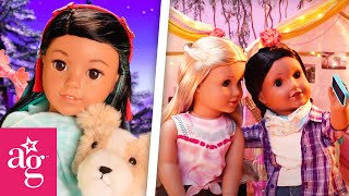 American Girls AMAZING SLEEPOVER MOMENTS  American Girl [upl. by Ahsilram]