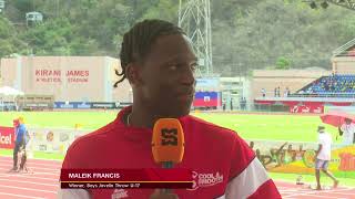 CARIFTA Games 2024 Grenada  Interview Maleik Francis Antigua [upl. by Tihw496]