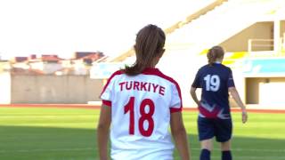 2017 07 24 FOOTBALL WOMENS TURKEY GREAT BRITAIN HIGHLIGHTS DEAFLYMPICS2017 [upl. by Loydie]