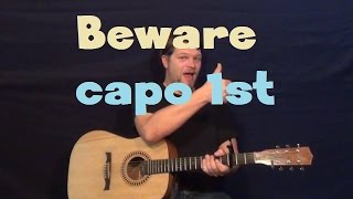 Beware Big Sean Guitar Lesson Capo 1st Fret How to Play Tutorial [upl. by Valsimot]