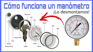 CÓMO FUNCIONA UN MANÓMETRO  MEDIDA DE LA PRESIÓN RELATIVA [upl. by Nwadrebma]