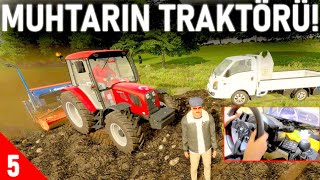 TARLAYI EKTİK MUHTARIN TRAKTÖRÜ  KAMYONETE TOHUM YÜKLEDİK  FARMİNG SİMULATOR 22 MOD 5 BÖLÜM T300 [upl. by Alleda]