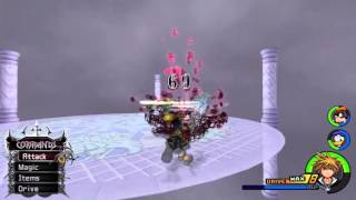 KH HD 25 ReMIX  Marluxia Data Battle KH2FM Critical Mode [upl. by Ahsenrat688]