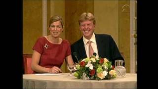 Verloving Prins van Oranje en Máxima Zorreguieta persconferentie 2001 [upl. by Gytle]