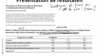 61 PRESENTATION AV RESULTATET 6 Multipel regressionsanalys [upl. by Ayak116]