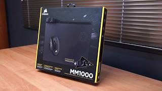 Mouse Pad Corsair MM1000  PCMIG Review [upl. by Anitsyrhk]