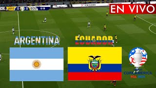 🔴EN VIVO Argentina vs Ecuador  Copa América 2024  Partido en vivo ahora [upl. by Naillig]