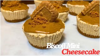 Lotus Biscoff Mini Cheesecake Recipe  Easy NoBake Dessert Recipe [upl. by Tinya426]