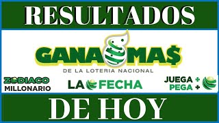 Lotería Gana Más Resultados de hoy en Vivo [upl. by Ahsenak577]