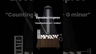 Elevated Improv Counting Exercise 1 in G minor guitar rhythm tempo guitartutorial guitarworld [upl. by Ecyoj60]