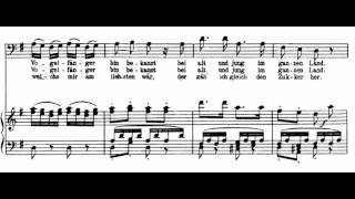 Der Vogelfänger bin ich ja Die Zauberflöte  WA Mozart Score Animation [upl. by Nonad]