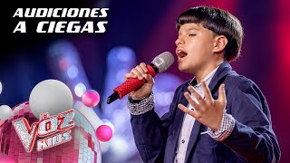 Fabián Gómez canta La farsante  Audiciones a ciegas  La Voz Kids Colombia 2024 [upl. by Ysor]