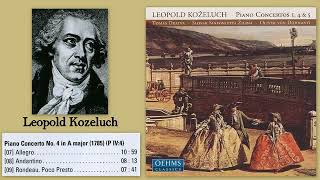 Leopold Koželuch Piano Concerto No4 in A major Tomas Dratva piano [upl. by Xel]