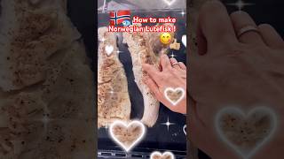 Learn how to make Traditional Norwegian Lutefisk shorts shortsrecipe lutefisk [upl. by Dre634]