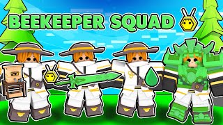 The BEEKEEPER GOD SQUAD Roblox Bedwars [upl. by Jepson]