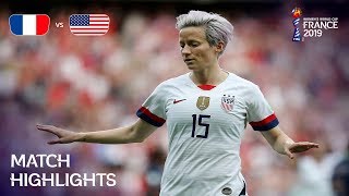 France v USA  FIFA Women’s World Cup France 2019  Match Highlights [upl. by Oisacin64]