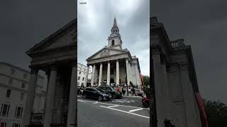 St Martin in the Fields church from Trafalgar Square srilanka travel london londonlandmark [upl. by Gaw]