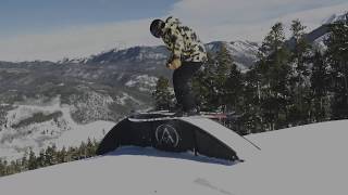 62YearOld Man Skis Terrain Park [upl. by Redna]