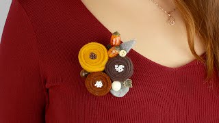 DIY Felt Brooch [upl. by Jenette]