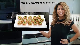 Ma recette de champignons de Paris farcis un vrai régal 😊 [upl. by Wisnicki]