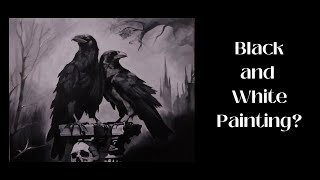 Grayscale Painting Tutorial  Acrylic Tips and Techniques [upl. by Locin]